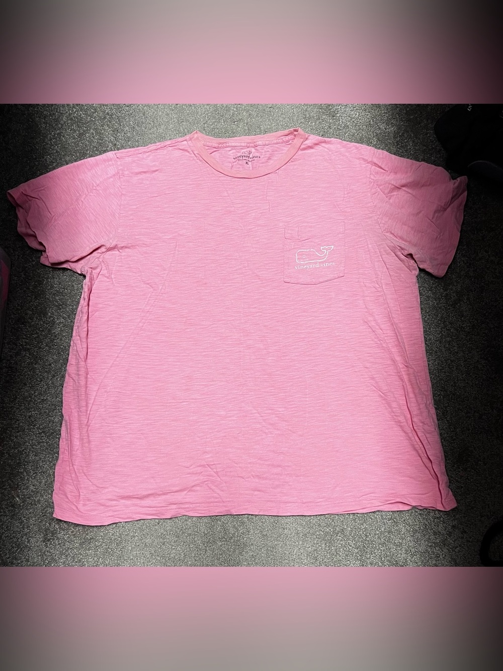 Vineyard Vines Short Sleeve Pocket Tee in Pink
